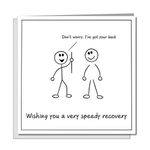 Back Surgery/Operation Card - Get Well Soon Card, Fast Recovery, Recover Quickly - Spine Disk Spinal