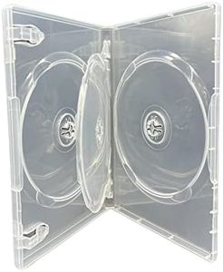 10 x Dragon Trading 3 Disc CD DVD Blu Ray Disc Cases.Clear Case To Hold 3 Discs. Case Has 14mm Spine And Booklet Clips And Outer Sleeve For Artwork Inlay.