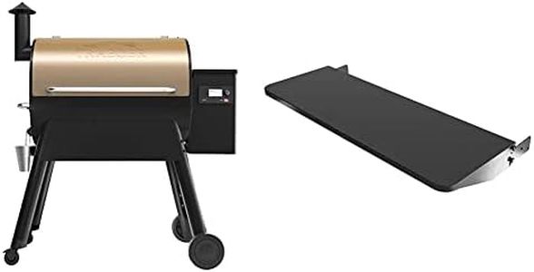 Traeger Grills Pro Series 780 Wood Pellet Grill and Smoker with WIFI Smart Home Technology, Bronze, Large and Traeger Grills BAC442 Pro 780 Ironwood 885 Folding Front Shelf, Large, Black