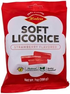 HALVA Soft Strawberry Licorice Candy - 1 x 7oz Bag - Authentic Finnish Licorice - Made with All Natural Ingredients -Soft & Chewy, Soothing To The Palate, Original Flavor with Long-lasting Taste,