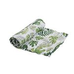 Little Unicorn | Cotton Muslin Swaddle Single ( Tropical Leaf ), 1 pack