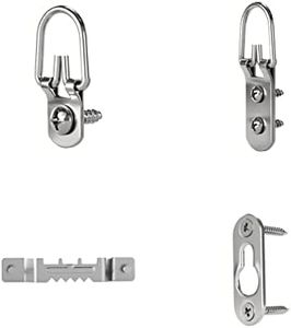 OOK 535672 Ring Assorted Hanger Picture Hanger and Picture Frame Back Kit, Zinc, 20lbs (32 Piece)