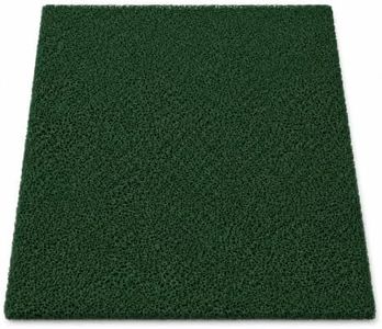 FloorTags Vinyl Mesh Mat 4' x 16', 1/2" Thick, Green | Heavy Duty Vinyl Loop Scraper & Drainage Mat for Entrances, Walkways & Wet Areas, Open-Back Design