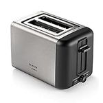 Bosch DesignLine TAT3P420GB 2 Slot Stainless Steel Toaster with variable controls - Silver & Black