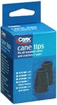 Cane Tips 3/4 Inches Grey Color by Apex-Carex - 1 Pair (A725-11) by Carex Health Brands