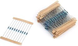 Resistor Kit, 30 Values Resistor Kit, 300Pcs Metal Film Resistor Resistance 1/4W 1% Tolerance 10-1M Ohm Resistors for DIY Electric Projects