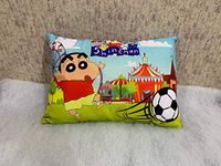 Blenzza Deco Velvet Digital Print Baby Pillow 12 X 18 Inches (Shinchan), Multicolor