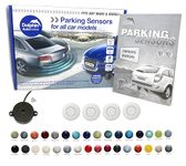 Dolphin Automotive DPS400 Reverse Parking Sensors Auto Express Award Winning In 32 Colours 4 Ultrasonic Radar Sensors Kit Audio Alert System Matt & Gloss Black +30 More Colours (White)