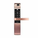 Yale YDM 7116 Smart Digital Door Lock with Mortsie Lock for Main Door | Fingerprint | PIN Code | RFID Card | Mechanical Key | App Enabled Access, WiFi Optional | 3 Year Warranty (Red Bronze)