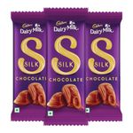 Cadbury Dairy Milk Silk Chocolate Bar,150 Gram (Pack Of 3)