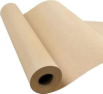 ZCOINS Brown Kraft Arts and Crafts Paper Roll 19.7" x 1968"/ 50cm x 50m, Heavy Duty Paper Roll for Gift Wrapping Packing, Kids DIY Craft, Postal, Shipping, Present Wrapping Paper, Table Liners