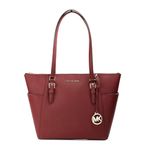 Michael Kors Charlotte Large Top Zip Tote, Dark Cherry, Large