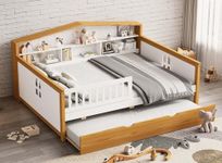 Merax Full Size Bed Frames with Tru