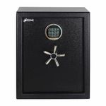 Ozone 78 litres Premium Anti-Burglary Heavy Safe Locker with Keypad for Secure Document, Jewellery and Valuables Suitable for Home and Office, 46(W) X55.5(H) X36(D) CM. (Matt Black) (Password)