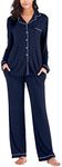 Ladies Petite Pajamas Sets Long Sle