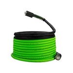 SEPLY Pressure Washer Hose 25FT, 3700 PSI Super Flexible 1/4" M22 Power Washer Hose, Advanced Hose fit Powerful Power Washer, Come with Heat Resistant Tube(Green)