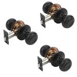 Dynasty Hardware SIE-82-12P Sierra Door Knob Passage Set, Aged Oil Rubbed Bronze, Contractor Pack (3 Pack)