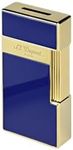 S.T. Dupont Big D Blue Lacquer & Gold Lighter, 025005