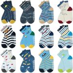 HYCLES Anti Slip Toddler Socks, 12 
