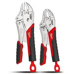 Milwaukee 48-22-3402 Torque Lock Curved Jaw Locking Pliers Set (2 Pieces)