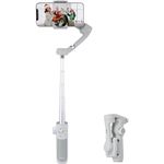 FeiyuTech VB4 [Official] Gyro 3-Axis Smartphone Gimbal Stabilizer,8.4’’Built-in Extendable Pole,Face/Object AI Tracking,fits iPhone15 14 Samsung Android Phone YouTube IG TikTok,Max 260g-Vimble 4