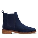 Clarks Clarkdale Arlo, Women’s Chelsea Boots, Blue (Navy Suede Navy Suede), 4 UK (37 EU)