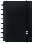 Premium Discbound Notebooks - Plan, Organize, Customize, and Conquer- Discbound Planner with 4 Tab Dividers For Work, School, Journal, or Daily Use – Bonus 1 Sticker Sheet (Color Black, 5.51 x 7.78",