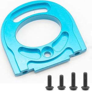 Aluminum Alloy Motor Mount Plate Compatible with Tamiya TT02 1/10 RC On-Road Touring Car - TT02 Motor Bracket High-Performance Upgrade Replacement Blue