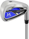 MAZEL WM-X1 Individual Golf Iron 4,5,6,7,8,9,Pitching Wedge,Sand Wedge or Irons Set with Steel Shafts for Right Handed Golfers (RH,8 Iron Single,Blue, Right Handed (Graphite,Flex R))