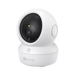 EZVIZ by Hikvision | 2K⁺/4MP AI Pan Tilt Home Security Wi-Fi Smart Camera | OneTouch Call Button | Motion Detection | Smart Color Night Vision | Panaromic View|SDCard Upto 512Gb|Alexa Enabled|H6C PRO