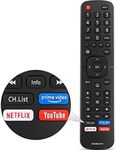 Gvirtue Universal Remote Control Replacement for Hisense LED ULED OLED 4K 8K UHD Full HD Smart TVs, with Netflix, Prime Video, YouTube Buttons