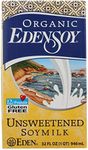 Eden Foods Organic Unsweetened Soymilk - Case of 12 - 32 FL oz.