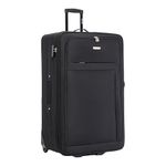 Skylark 32" Extra Large Suitcase Super Lightweight Integrated Combination Lock Expandable 2 Wheel Soft Shell Check in Hold Luggage for 30kg