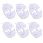 Ancoo 6 Rolls False Eyelash PE Tape Transparent Medical PE Tape Eyelash Extensions Tape Makeup Tools