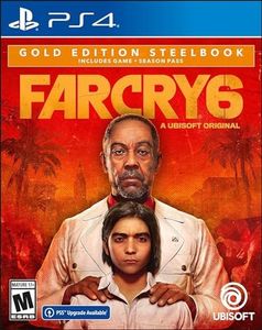 Far Cry 6 PlayStation 4 Gold Steelbook Edition with free upgrade to the digital PS5 version