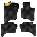 FSW - Tailored Car Mats - L200 2006-2015, Double Cab - HEAVY DUTY 3mm Rubber Matting - Anti Slip Mat - Waterproof, Non Slip Car Floor Mat, with Clips & Anti Slip Backing - 4 Rubber Floor Mat Set