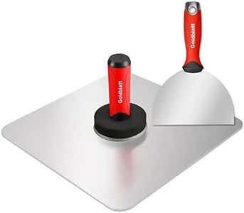 Goldblatt Premium Drywall Hand Tool Kit - 13” Aluminum Hawk & 6” Stainless Steel Joint Knife