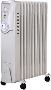 Heller HOCH11T Portable Electric Oil Heater/Heating 11 FIN 24h Timer 2400W White