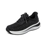 Orthofeet Women's Orthopedic Hands-Free Nira Slip-On Sneakers, Black, 11.5