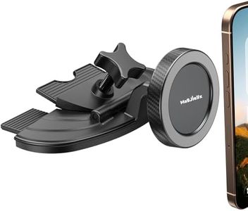 MAGJIEYX Magnetic Car Phone Holder CD Slot Mount, Strong Magnet CD Phone Holder for Car 360° Rotation Hands Free Car Mount Compatible with iPhone 16 15 14 13 12 Series & for MagSafe Case