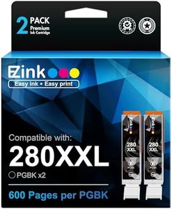 E-Z Ink (TM) Compatible Ink Cartridge for Canon PGI-280XXL PGI 280 XXL for PIXMA TR7520 TR8520 TS6120 TS6220 TS8120 TS8220 TS9120 TS9520 TS9521C Printer (2 PGBK)