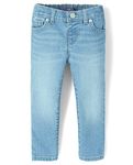 The Children's Place Baby Girls' And Toddler Girls Super Skinny Jeans, Light Jay Blue Wash Single, 9-12 Months