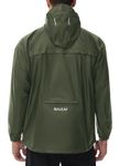 BALEAF Men's Rain Jacket Waterproof Raincoat Windbreaker Packable Pullover Hoodie Athletic Hiking Sport Army Green L