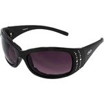 Global Vision Eyewear Global Vision Eyewear MAR 2 PL SM Marilyn 2 Plus Foam Padded Sunglasses, Smoke Lens, Frame, Black