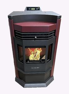 Comfortbilt HP22-N Pellet Stove Burgundy 8- lbs. Hopper Capacity EPA Approves with Smart Controller Function