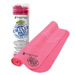 Frogg Toggs Chilly Pad Cooling Towel, Hot Pink, Size 33" x 13"