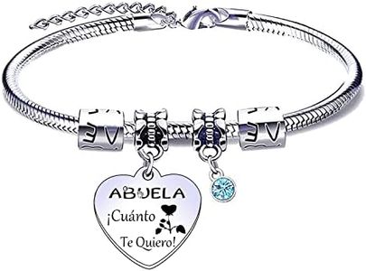 MNBVBV Regalo para Cumpleaños de la Abuela Regalo Abuela Regalo Abuela Cumpleaños Regalo Abuela Pulsera Regalos Abuela Pulsera, para Abuela Pulsera Original Regalos del Día de la Madre