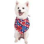 Blueberry Pet 3 Patterns National Pride Made to Perfection 'Love' Designer Dog Bandana, 31.5" x 20" x 20"