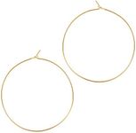 ESMATOO Thin Gold Hoop Earrings for Women - Hypoallergenic Lightweight Gold Hoop Earrings Dainty - Large (Gold, 50mm)