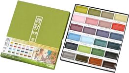 Kuretake GANSAI TAMBI 24 Color Set II “Art nouveau”, Watercolor Paint Set, Professional-Quality for Artists and Crafters, AP-Certified, for Adult, Made in Japan, MC20/24V/NW